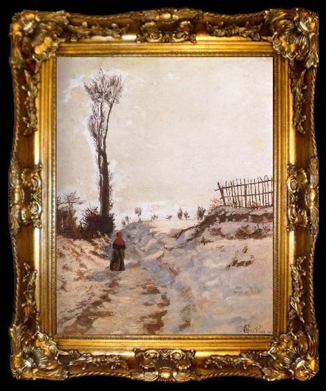 framed  Armand guillaumin A Path in the Snow, ta009-2